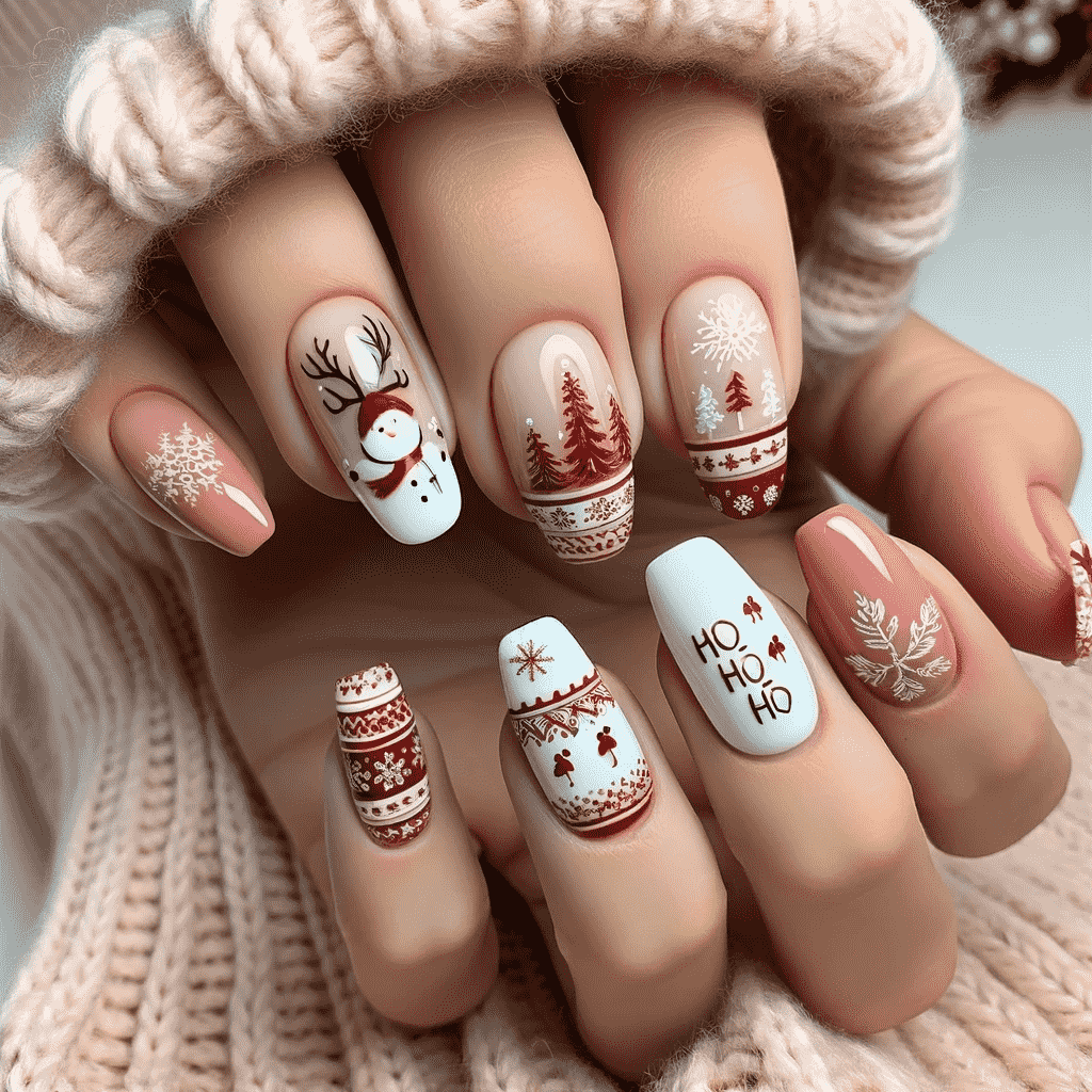 Cute Christmas Nail Art Ideas